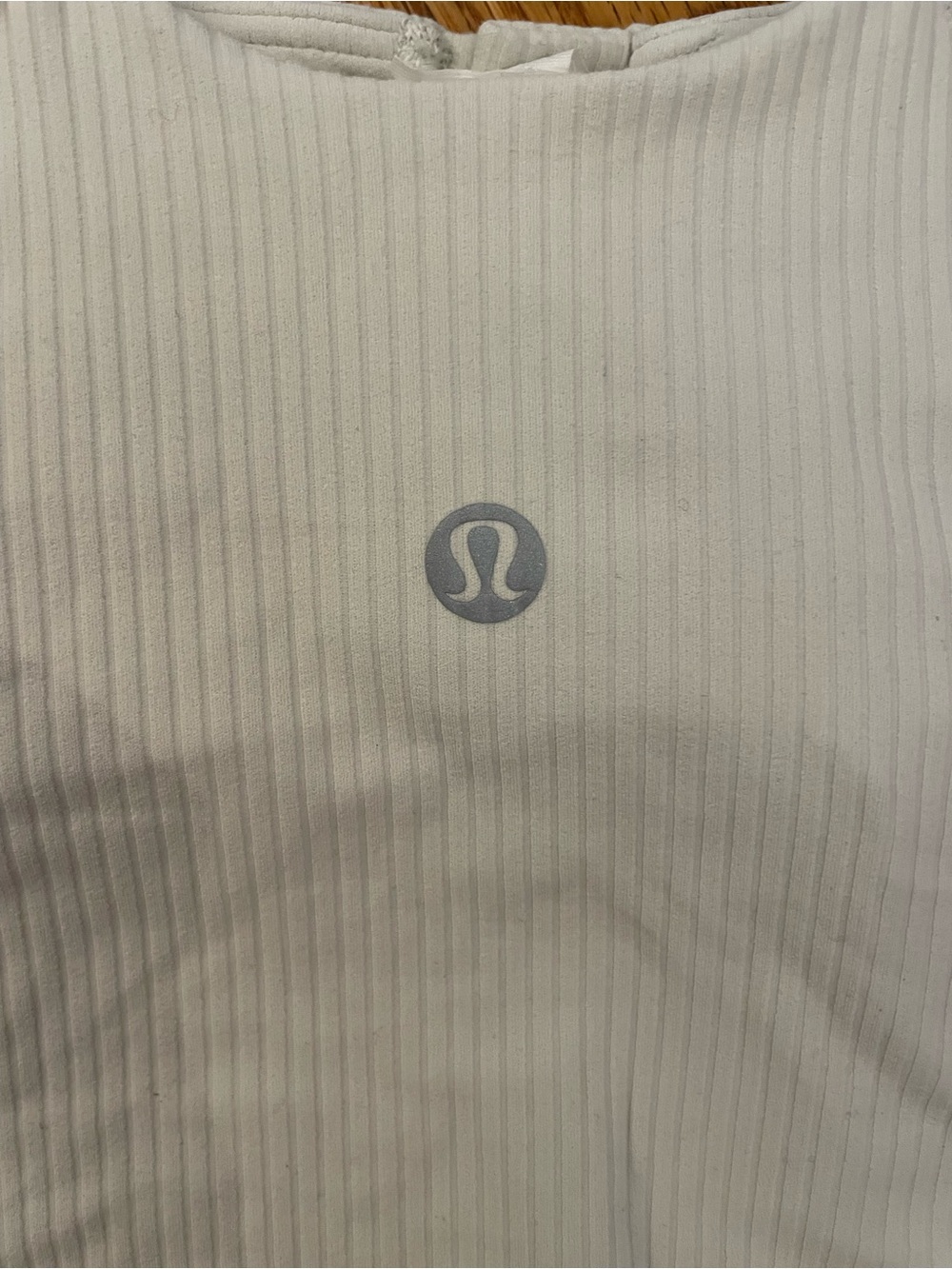 lululemon athletica Light Gray Ribbed Sports Bra - Picture 4 of 4
